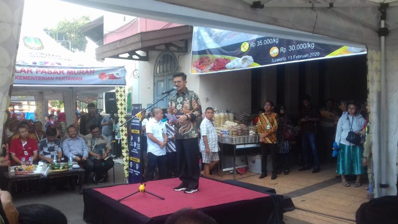 Operasi Pasar  Menteri Pertanian di Pasar Kota Solo
