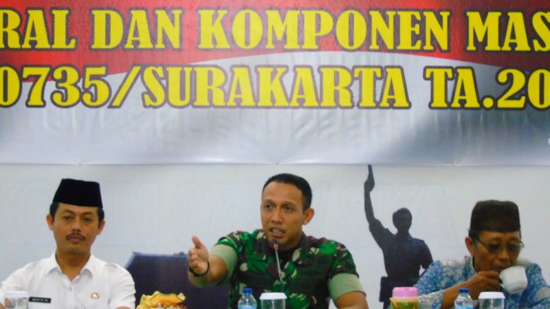 Kodim Surakarta Gelar Silaturahmi Lintas Sektoral Agar Solo Tetap Aman dan Nyaman
