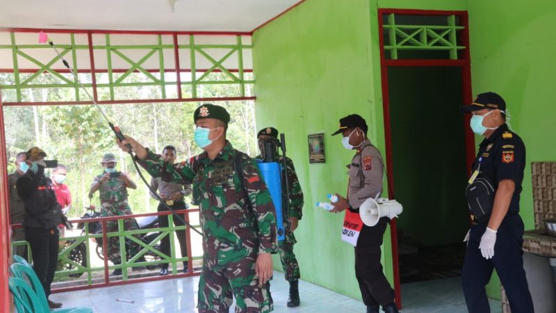 Bersama Lintas Sektoral di Papua, Satgas 411 Kostrad Terus Perangi Virus Corona
