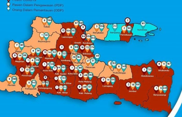 Perkembangan Virus Covid-19 di Jatim: 5 April 2020