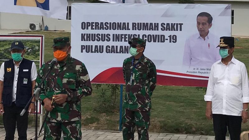 Pangdam I/BB Dampingi Pankogabwilhan I Resmikan Operasional RS Khusus Infeksi Covid-19 Pulau Galang.