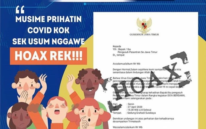 Merebaknya Berita [Hoax]: Undangan Doa Bersama kepada Pengasuh Pesantren se-Jatim