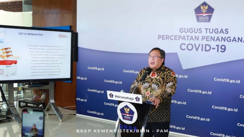 Menristek/Kepala BRIN Sampaikan Hasil Inovasi Riset dan Teknologi Penanganan Covid-19