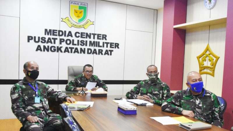 Virtual Video Conference, Danpuspomad Sapa Prajurit Pomad di Tanah Papua