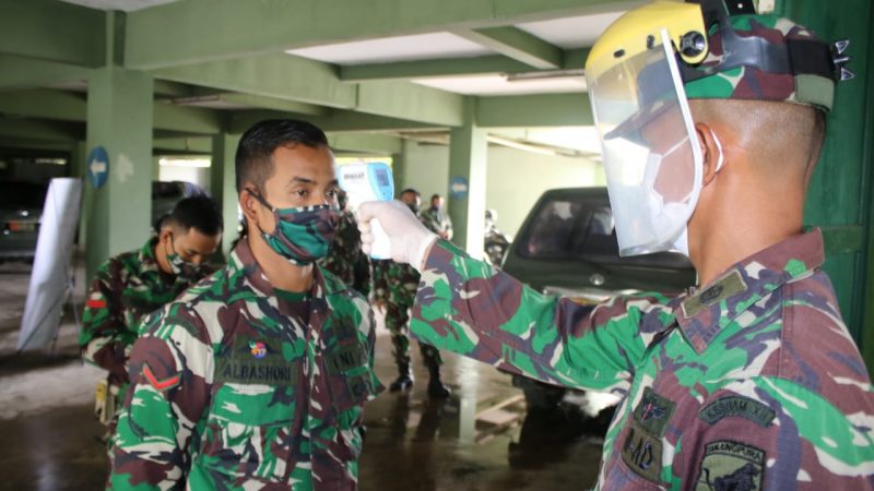 Pastikan Tidak Terpapar Covid-19, Kodam XII/Tpr Lakukan Rapid Test Kepada Personel