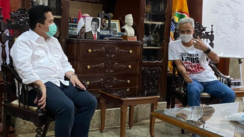 [SIMAK] Menteri BUMN Erick Thohir Kunjungi Gubernur Jawa Tengah, Ganjar Pranowo. Ada Apa Ya!