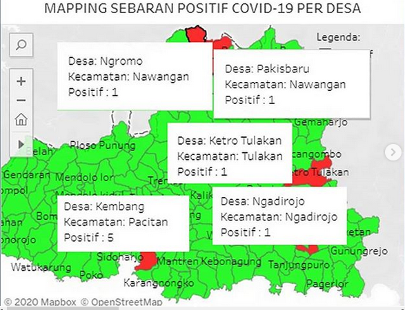 Penambahan 2 Kasus Baru Covid-19 di Pacitan, Jatim,  per 10  Mei 2020