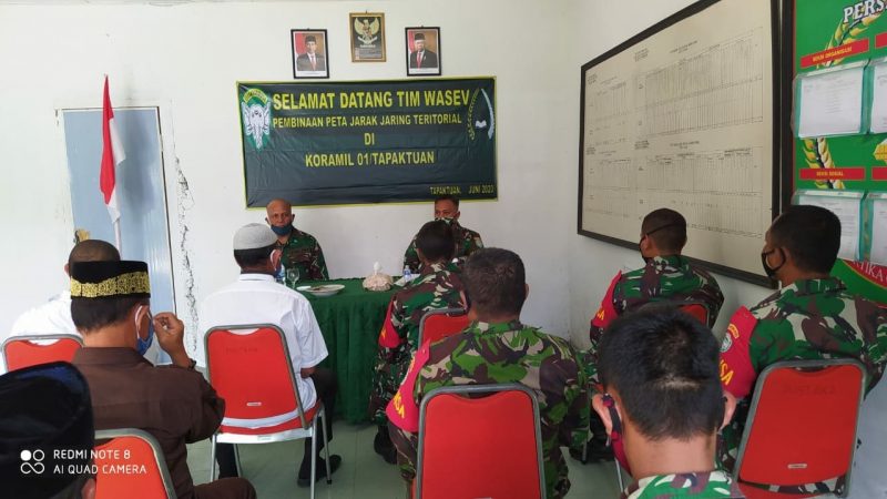 Tim Wasev Sterdam IM Bidang Wanwil Kunjungi Kodim 0107/Aceh Selatan