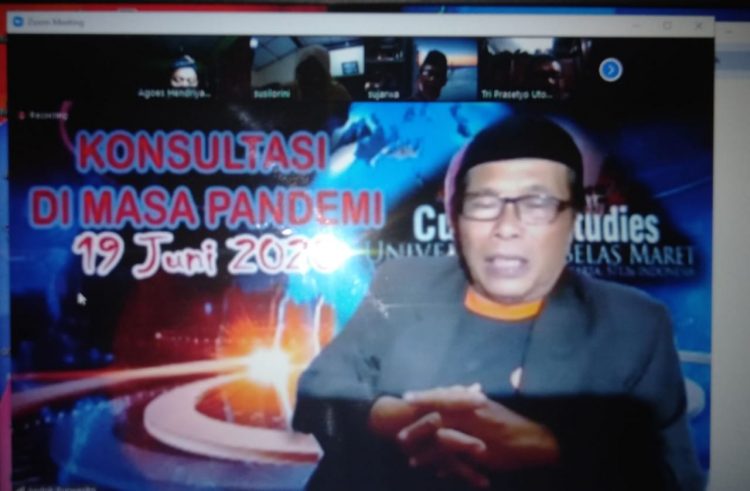 Konsultasi Disertasi Kajian Budaya UNS Bersama Prof. Dr. Andrik Purwasito, DEA
