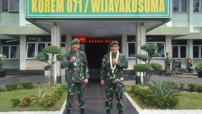 Prajurit Korem 071/Wijayakusuma, Sambut Calon Danrem
