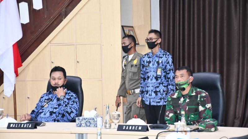 Danrem 081 / DSJ Apresiasi dan Dukung Pemkot Madiun Dalam Penanganan Covid 19