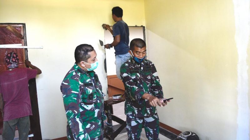 Kazidam XII/Tpr Awasi Langsung Pembangunan Laboratorium PCR Rumah Sakit Tingkat II Kartika Husada.