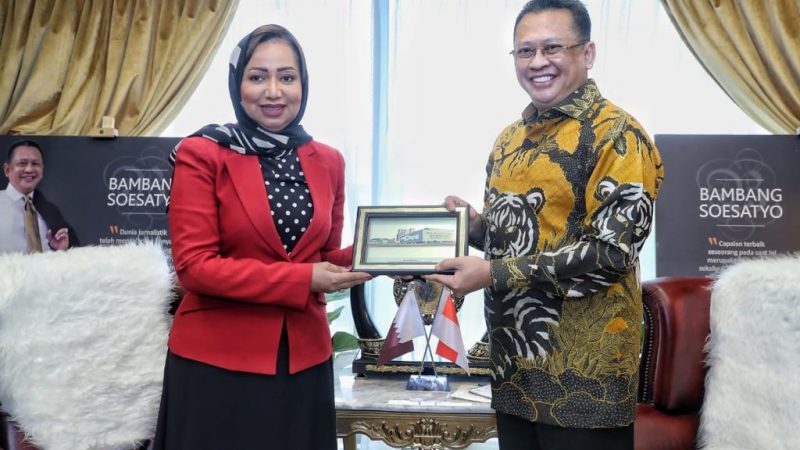 Bamsoet Minta Investasi Qatar Ditingkatkan serta Dukungan Pembentukan Majelis Syuro Dunia, Saat Bertemu Dubes Qatar