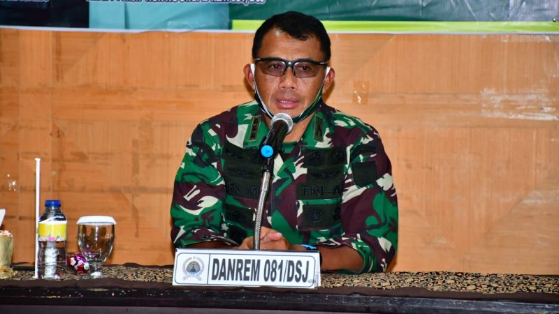 Kunker Danrem 081/DSJ Beserta Ibu di Kodim 0808/Blitar