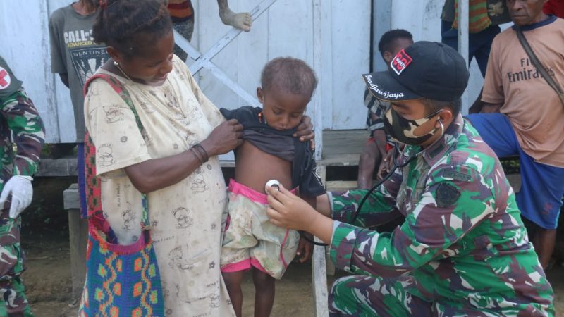 Satgas Raider 300 Peduli; Terhadap Kesehatan Masyarakat Perbatasan RI-PNG
