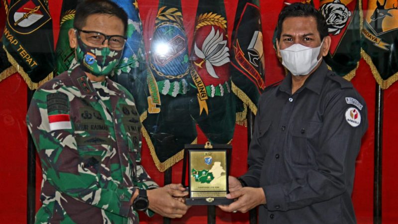 Pangdam XII/Tpr Terima Kunjungan Bawaslu Provinsi Kalbar