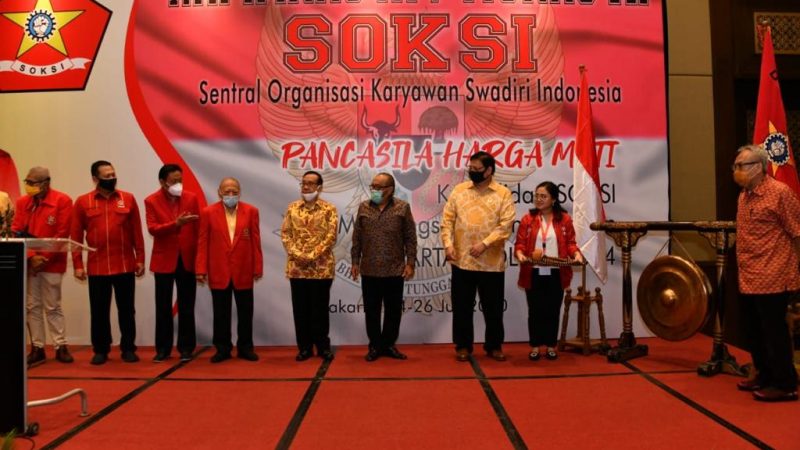 SOKSI: Satu Soksi, Satu Golkar, Menang Pileg dan Pilpres 2024.