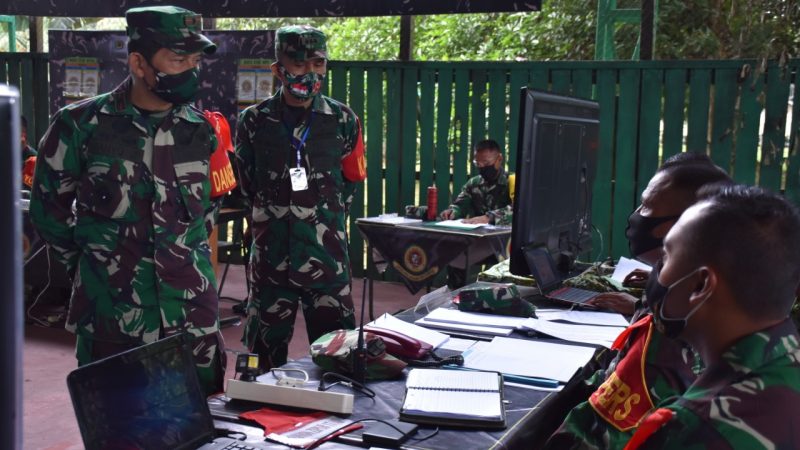 Tingkatkan Kemampuan Bertempur, Yonif 611/Awang Long Latihan Posko I “Tombak Sakti”