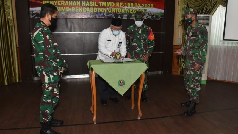 TMMD 108 Kodim 0909/Sangatta Resmi Ditutup, Danrem; TMMD Membangun Masyarakat Desa