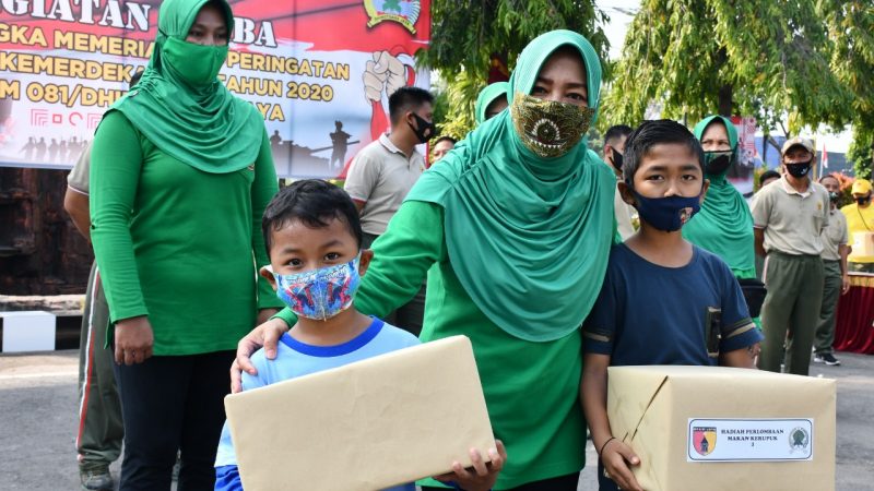 Ketua Persit Korem 081/DSJ Tunjukkan Sikap Humanis