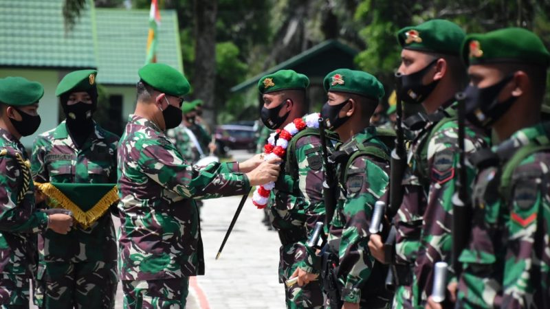Pangdam I/BB Pimpin Upacara Penyambutan Satgas Yonif 132/BS Dalam Rangka Purna Tugas Pamtas Darat RI-RDTL