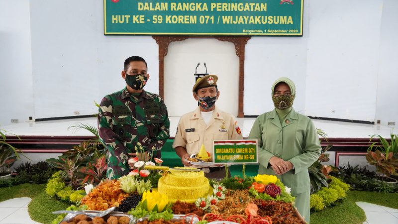 Tidak Kurangi Makna dan Arti, Korem 071/Wijayakusuma Rayakan HUT Ke-59 Dengan Kesederhanaan