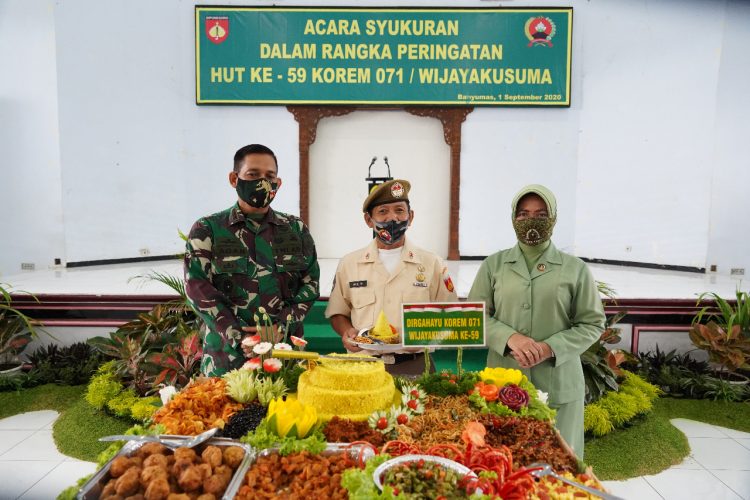 Tidak Kurangi Makna dan Arti, Korem 071/Wijayakusuma Rayakan HUT Ke-59 Dengan Kesederhanaan