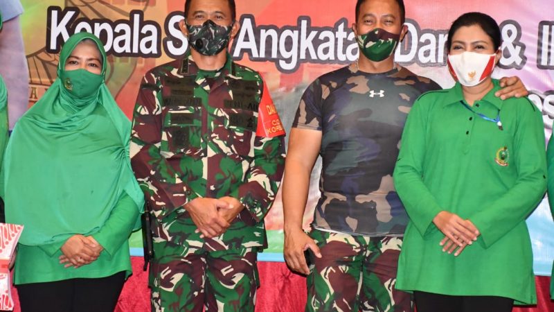 Danrem dan Ketua Persit Korem 081/DSJ Dampingi Kasad dan Ketua Umum Persit Kunker di Blitar