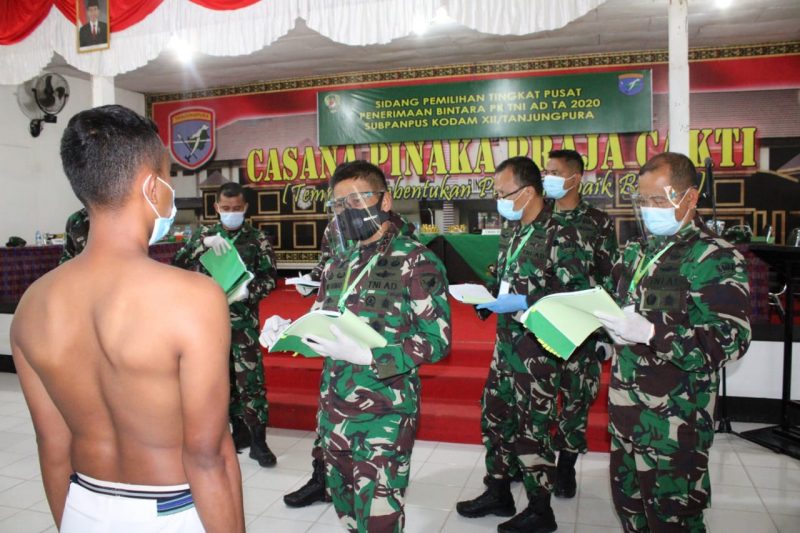 Pilih Calon Prajurit Berkualitas, Pangdam XII/Tpr Pimpin Sidang Panlih Caba TNI AD