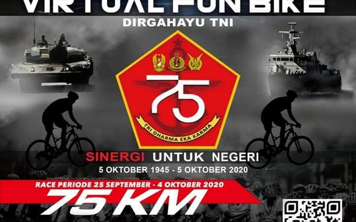 Lomba Bersepeda Virtual HUT Ke-75 TNI Tahun 2020