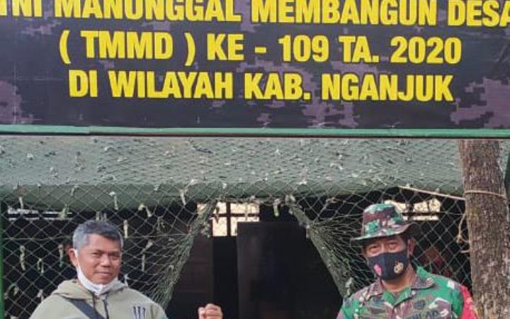 Penrem 081/DSJ Terjunkan Personelnya Dalam Gelaran TMMD Ke-109 Nganjuk