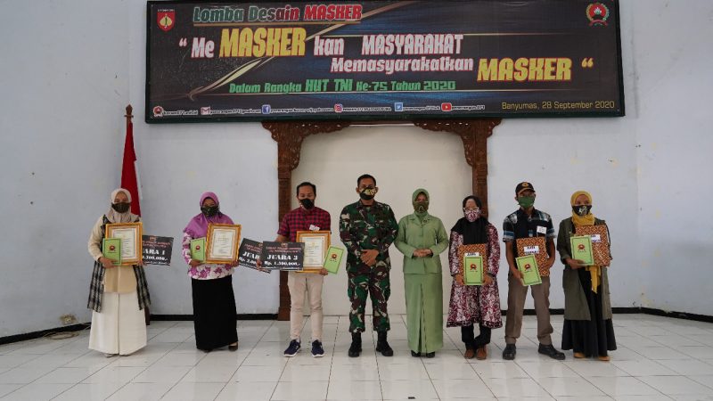 Dukung Kebijakan Pemerintah Terkait Protokol Kesehatan, Korem 071/Wijayakusuma Gelar Lomba Desain Masker