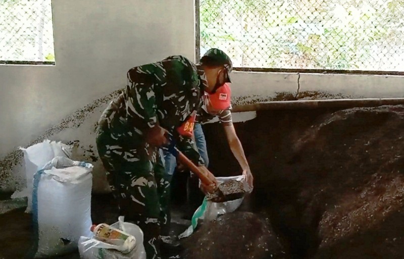 Pupuk Organik Murah di Lokasi TMMD Reguler Brebes