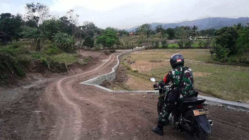 Hasil Kerja Keras Lintas Sektoral TMMD Reguler Brebes Selesaikan Akses Jalan Desa