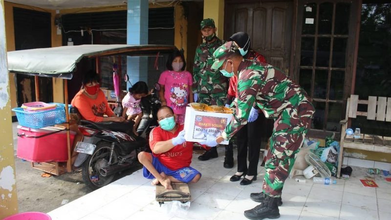 Kodim Palangka Raya Berikan Bantuan Sembako kepada Penyandang Disabilitas
