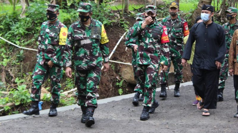 Tim WASEV TMMD Ke-109 T.A. 2020 Kunjungi Lokasi TMMD ke 109 Kodim 0612 Tasikmalaya, Desa Mekarsari