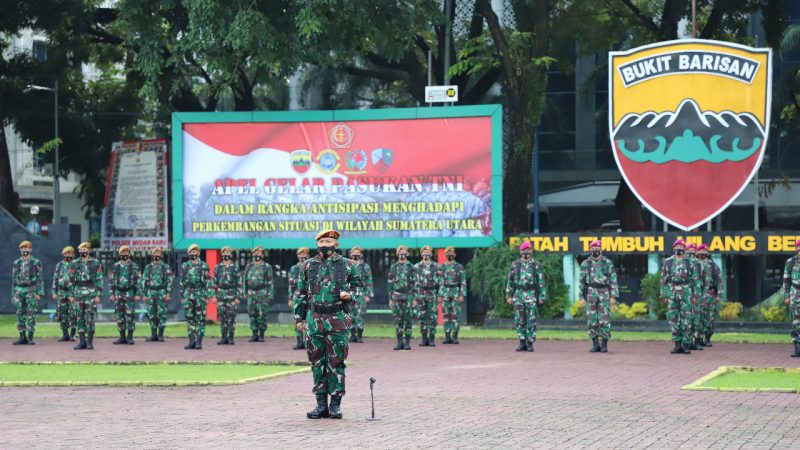 Kodam I/BB Siapkan Pasukan Bantu Poldasu Hadapi Aksi Demo Anarkis