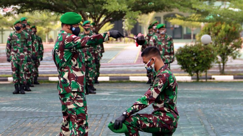 Kasdam Pimpin Tradisi Penerimaan Warga Baru Kodam XII/Tpr