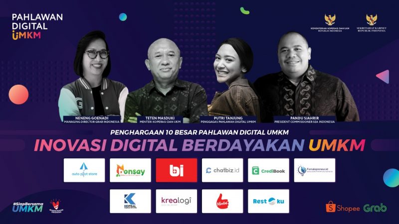 Malam Penghargaan 10 Besar Pahlawan Digital UMKM