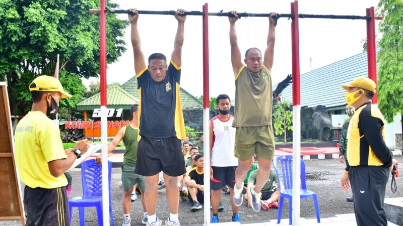 Pantau Garjas UKP, Danrem 081/DSJ Beri Semangat dan Motivasi Kepada Prajuritnya