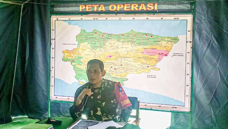 Danrem 071/WK Inspeksi Latihan Penanggulangan Bencana Alam Sirampog Brebes