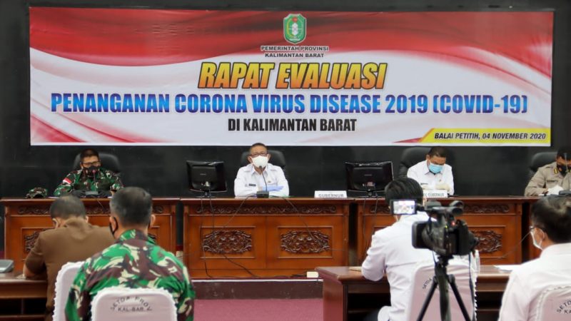 Hadiri Rapat Evaluasi, Pangdam XII/TPR Bahas Satgas Desa Tangkal Covid-19