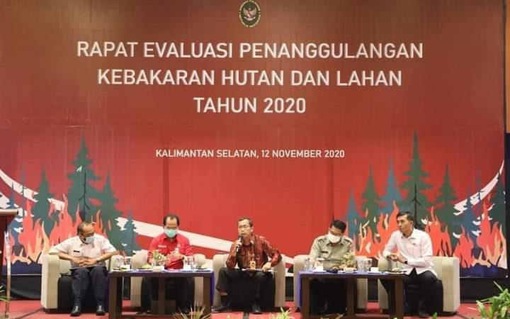 Kedeputian Bidkoor Kamtibmas Kemenko Polhukam Laksanakan Evaluasi Karhutla 2020