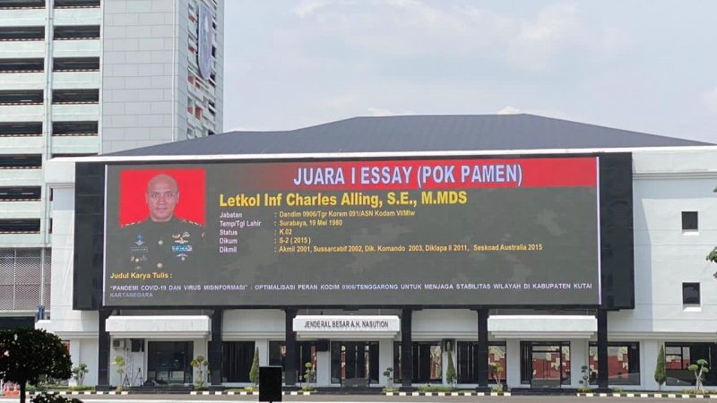 Dandim Tenggarong Harumkan Kodam VI Mulawarman