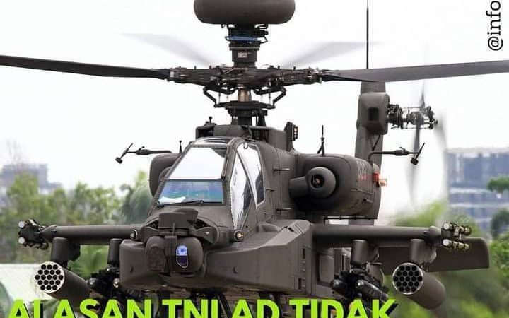 Alasan TNI AD Tak Kerahkan Apache di Papua