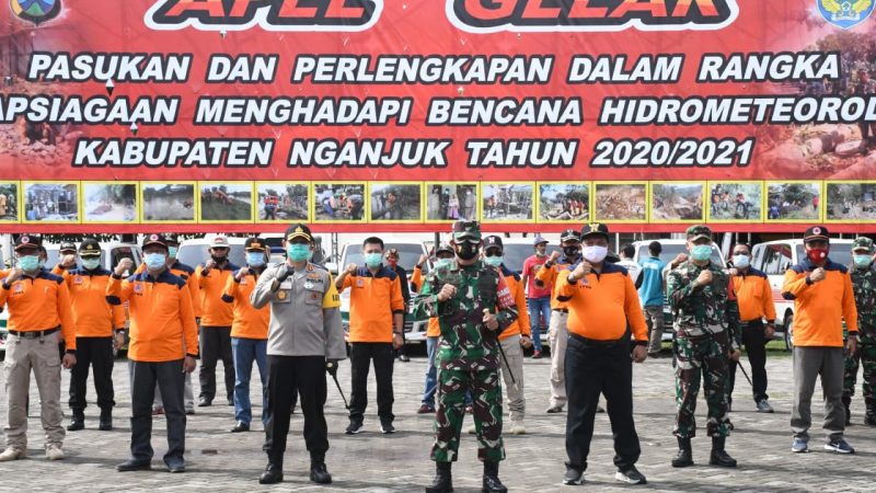 Danrem 081/DSJ Pimpin Apel Gelar Kesiapsiagaan Bencana Hidrometeorologi di Nganjuk