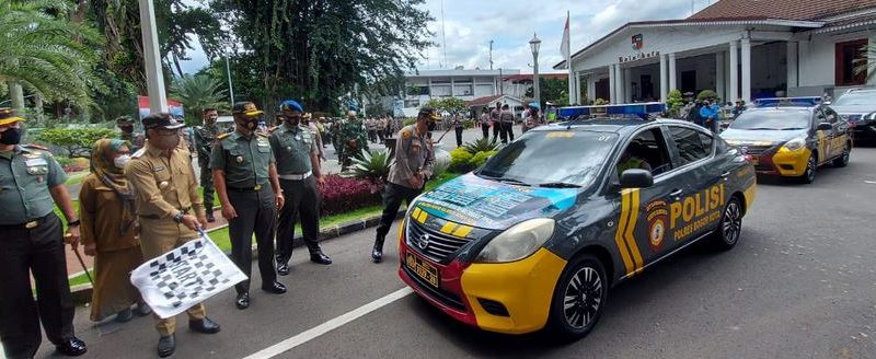 DANREM 061/SK HADIRI APEL GABUNGAN PPKM BERSAMA FORKOPIMDA KOTA BOGOR