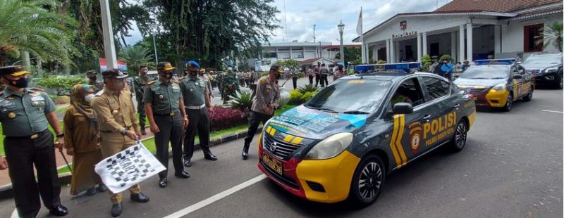 DANREM 061/SK HADIRI APEL GABUNGAN PPKM BERSAMA FORKOPIMDA KOTA BOGOR