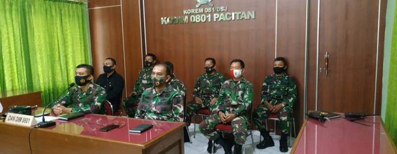 Vidcon Pengarahan Pangdam V/Brawijaya Mayjen TNI Suharyanto S.Sos., M.M