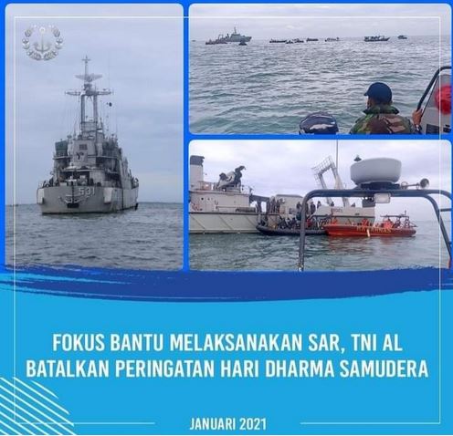 Fokus Bantu Melaksanakan SAR, TNI AL Batalkan Peringatan Hari Dharma Samudera
